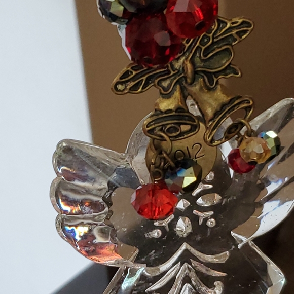 Ganz Tradition Keeper Christmas Angel Ornament Etched Glass Beads Bells 2012 - Picture 3 of 7